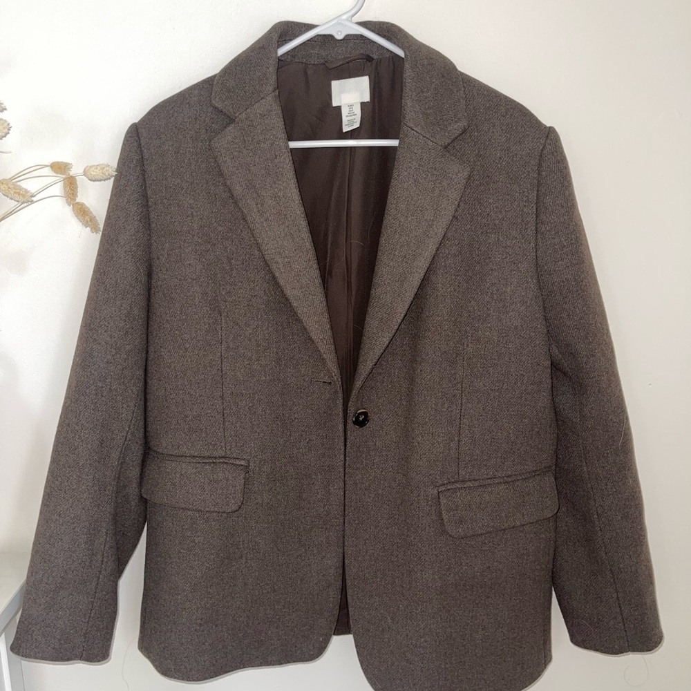 H&M Brown Blazer Jacket
